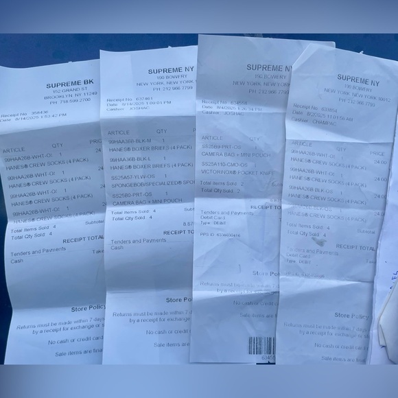 Tonysgoods ( AUGUST RECEIPTS) - Picture 2 of 2